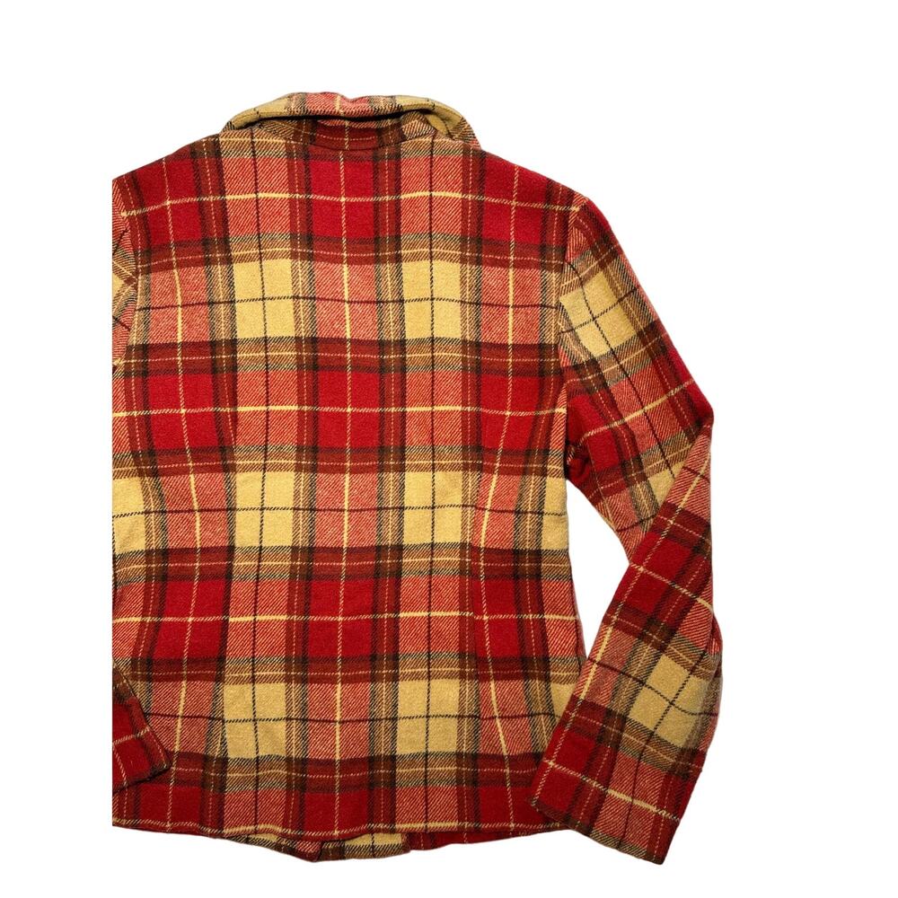 NY & CO Plaid Wool Blend Button Jacket Size Small - Picture 6 of 6